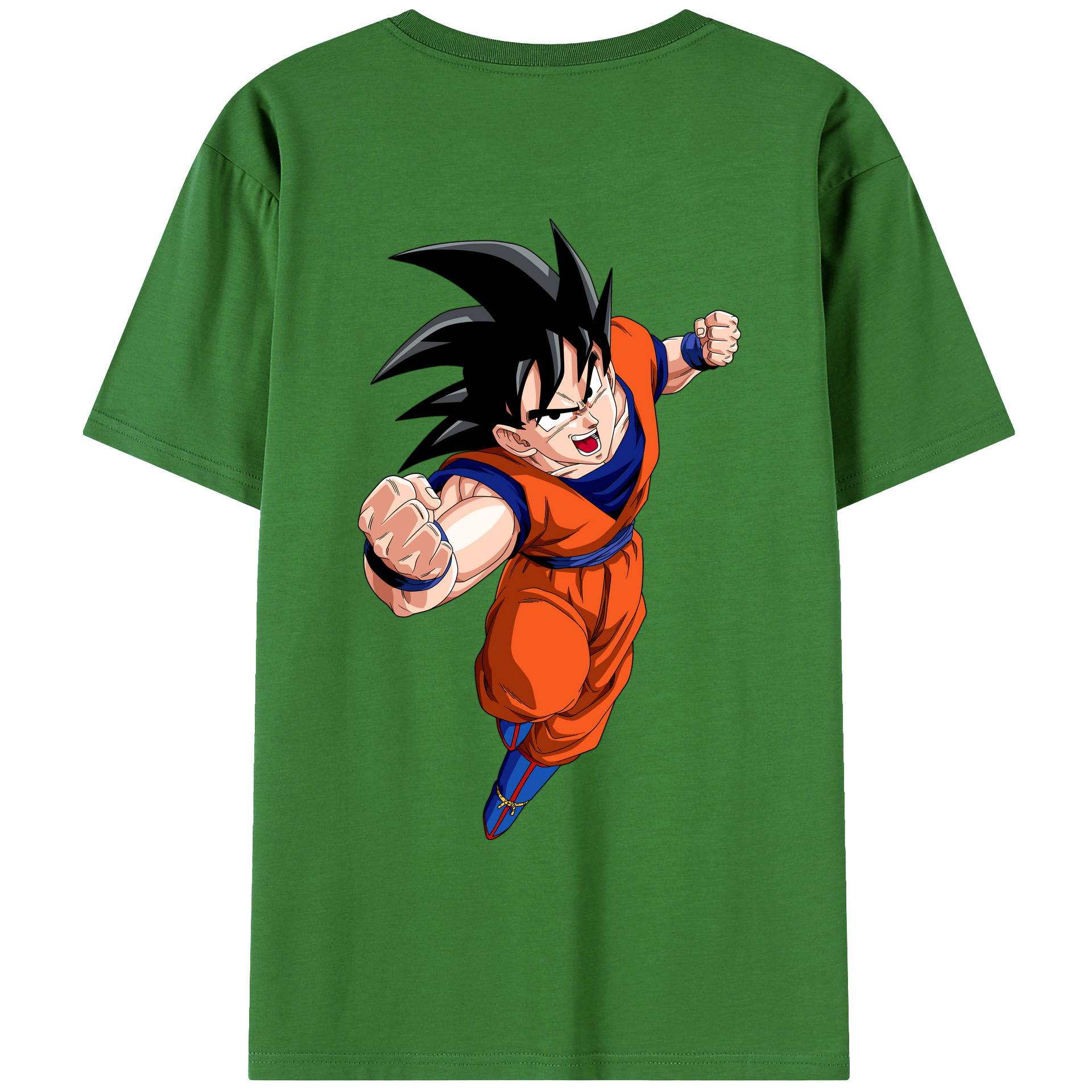 （画像用） ドラゴンボール 孫悟空（そん ごくう）Son Goku カカロット DRAGON BALL Kakarotto レディース半袖Tシャツ(バックプリント)